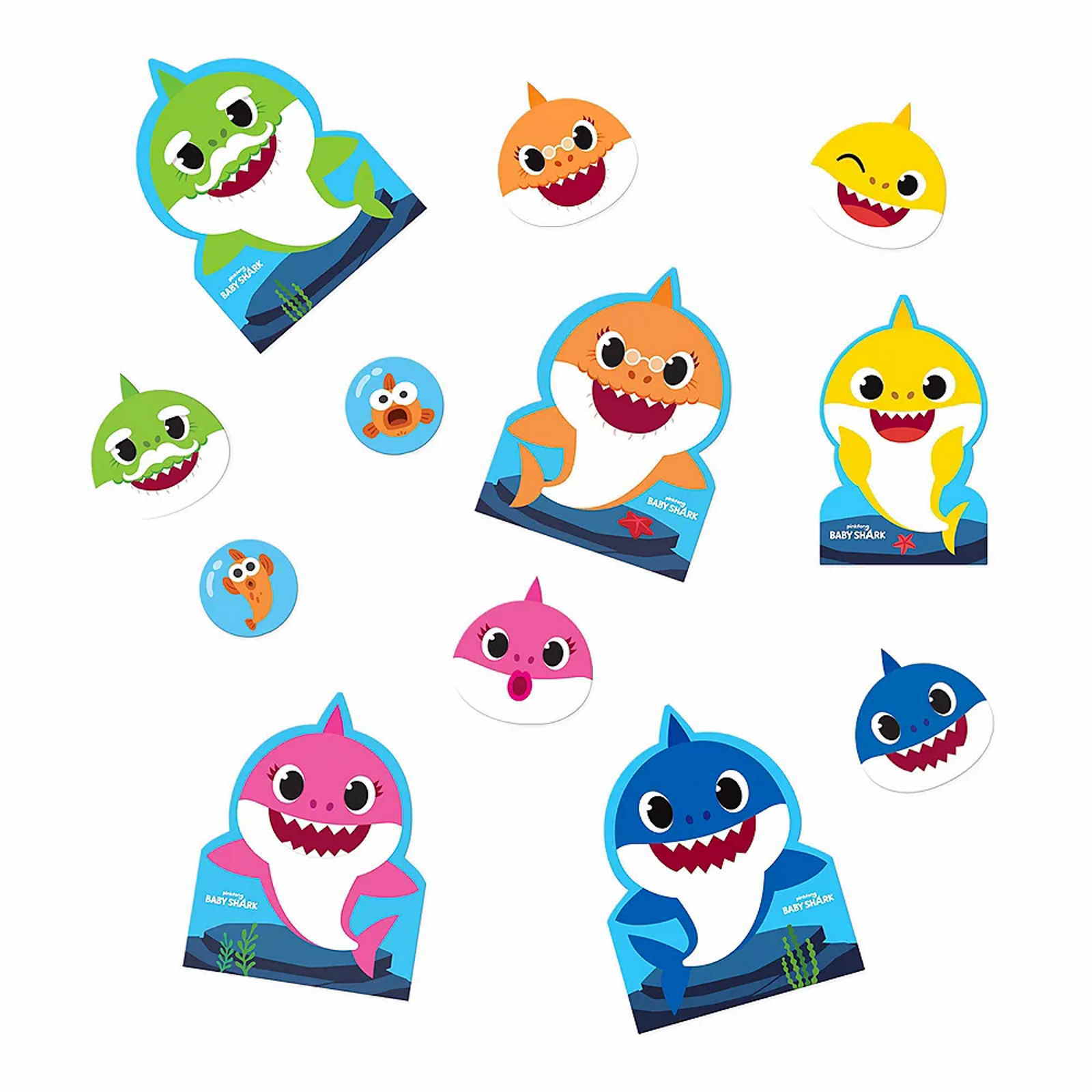 Baby Shark Cardboard Cutouts (Pack of 12)