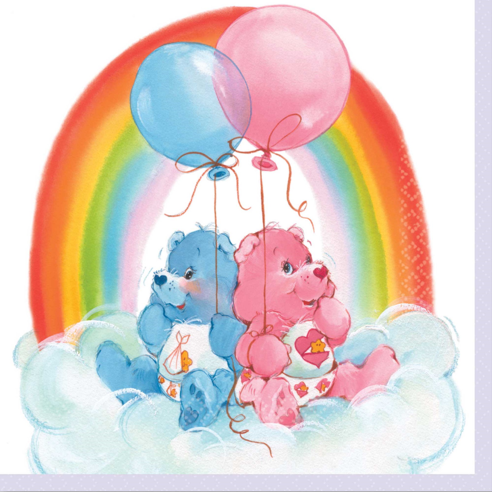 Care Bears Large Paper Napkins / Serviettes (Pack of 16)