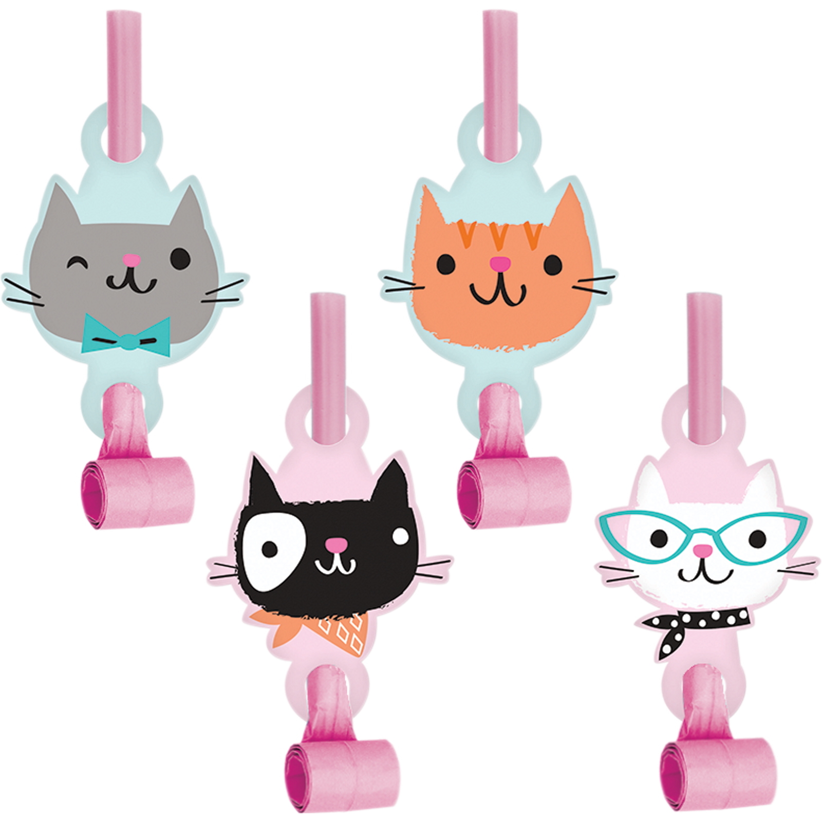 Purr-fect Party Blowers (Pack of 8)