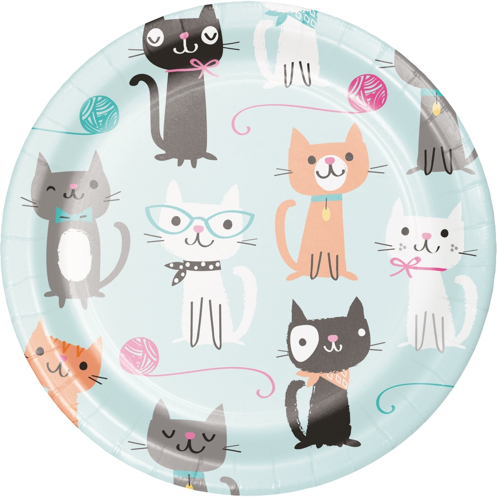 Purr-fect Party Small Paper Plates (Pack of 8)