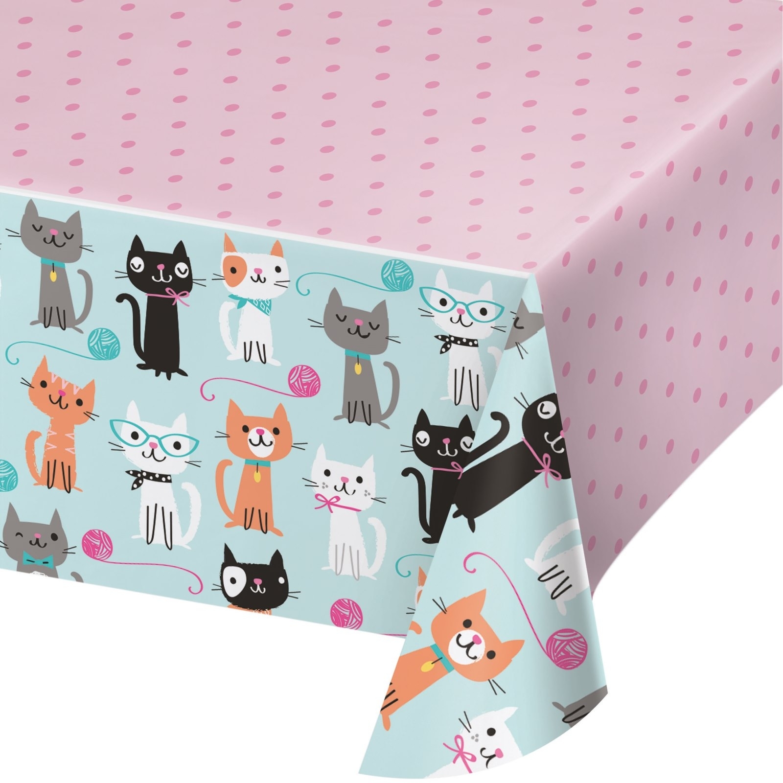 Purr-fect Party Plastic Tablecloth