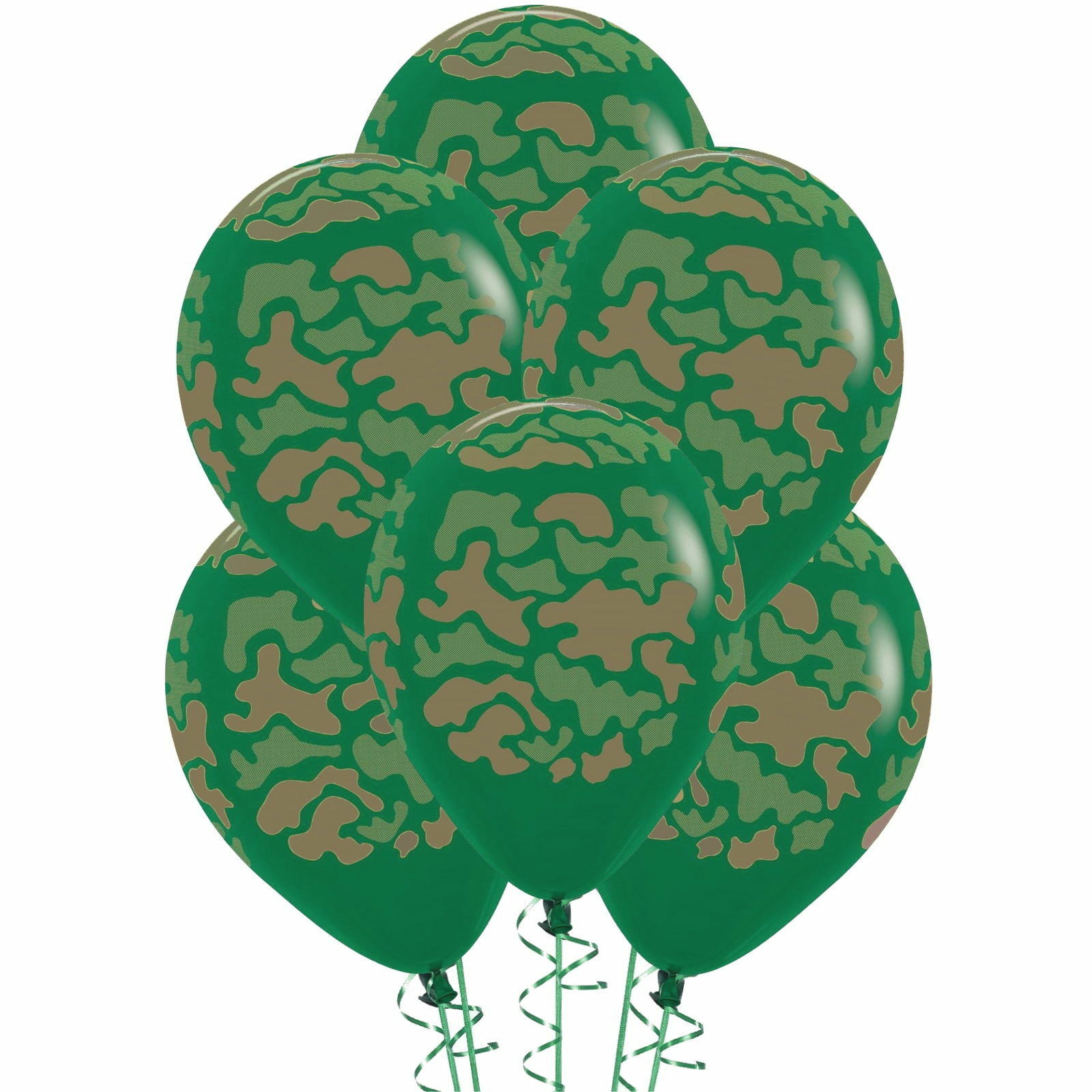 All Over Camouflage Balloons (Pack of 12)