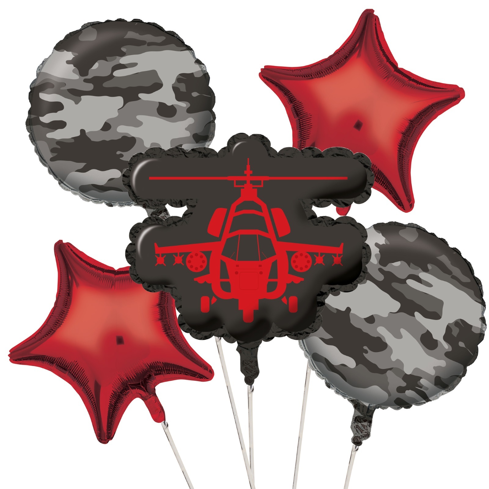 Camouflage Helium Balloon Bouquet