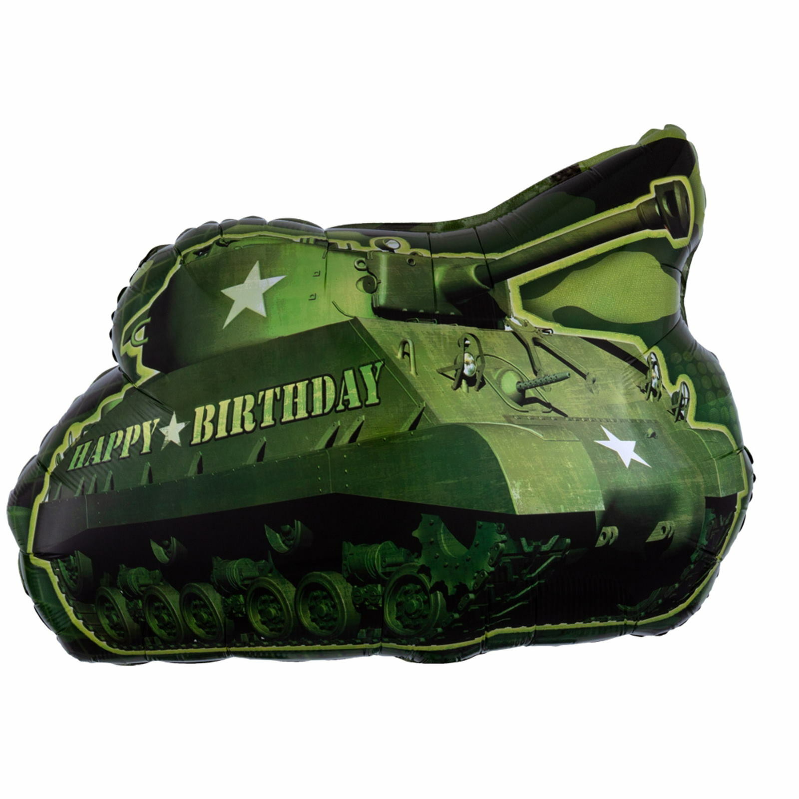 Army Tank Happy Birthday Supershape Foil Helium Balloon 66cm