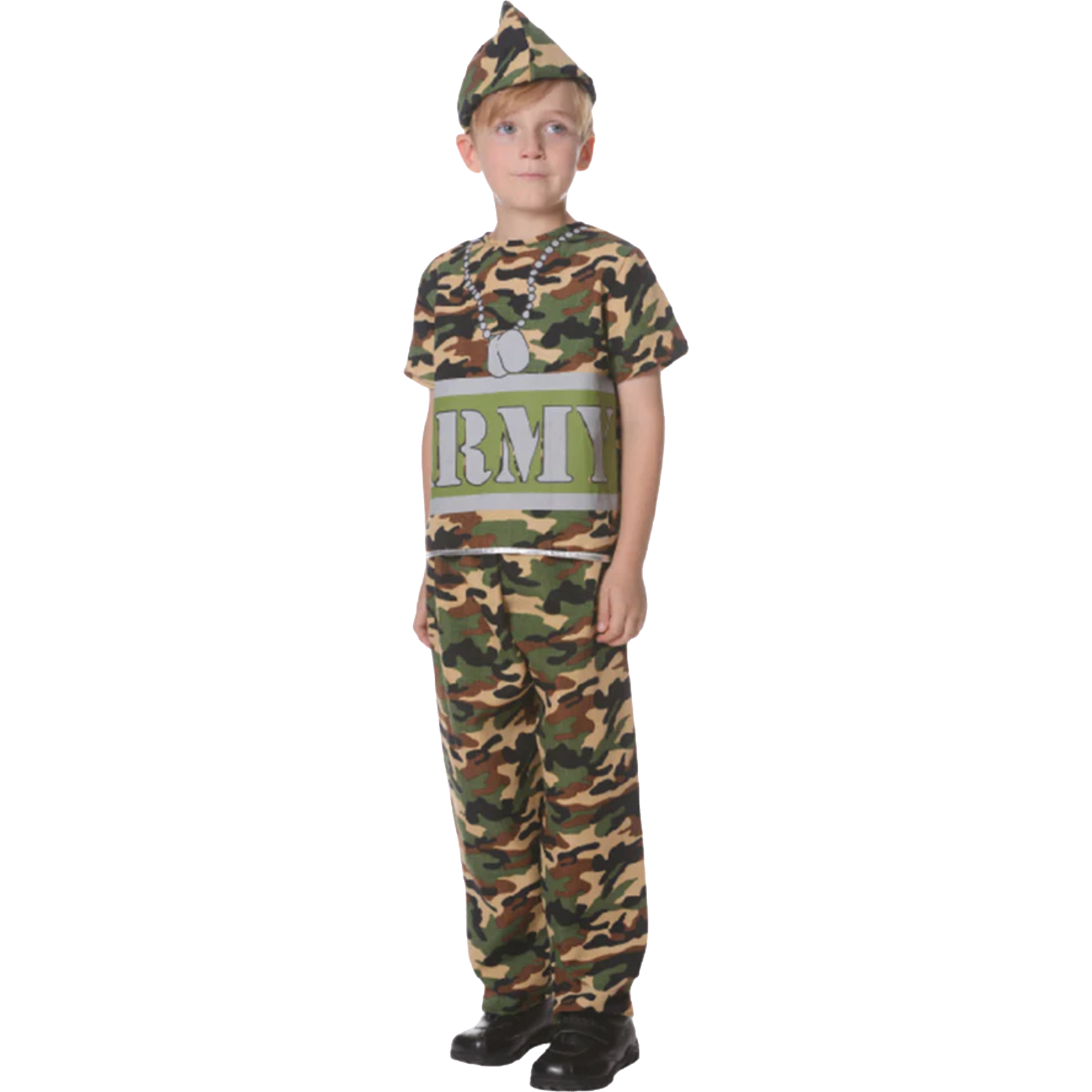 Army Camouflage Kids Costume 10-12 Years 
