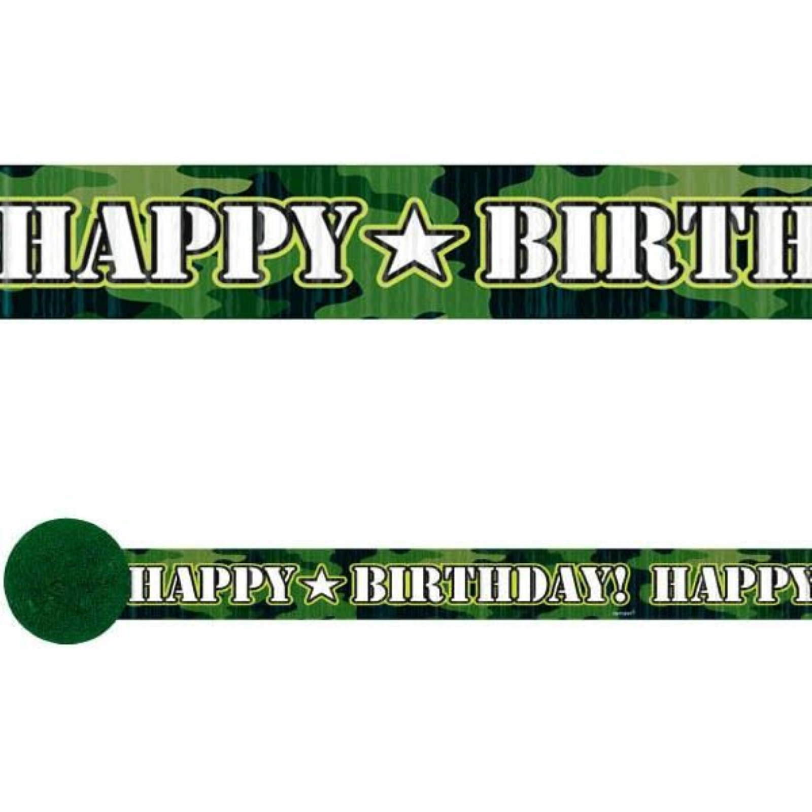 Camouflage Crepe Streamer