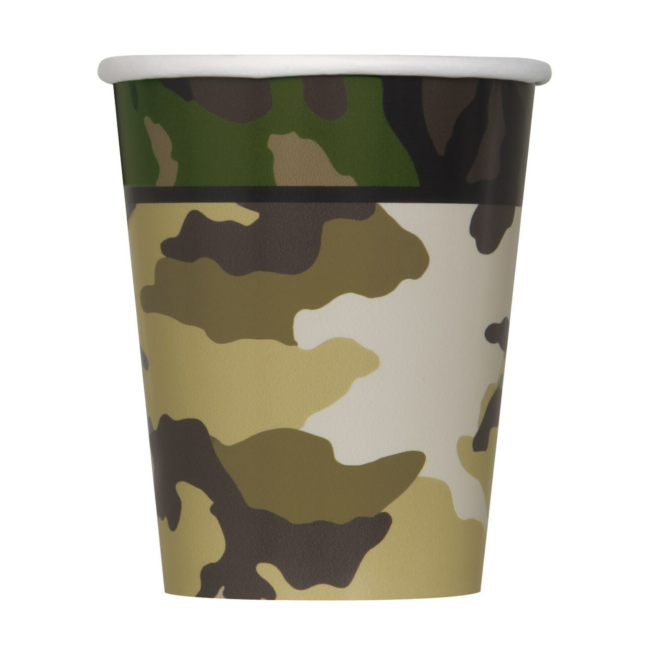 Military Camo Paper Cups (Pack of 8)