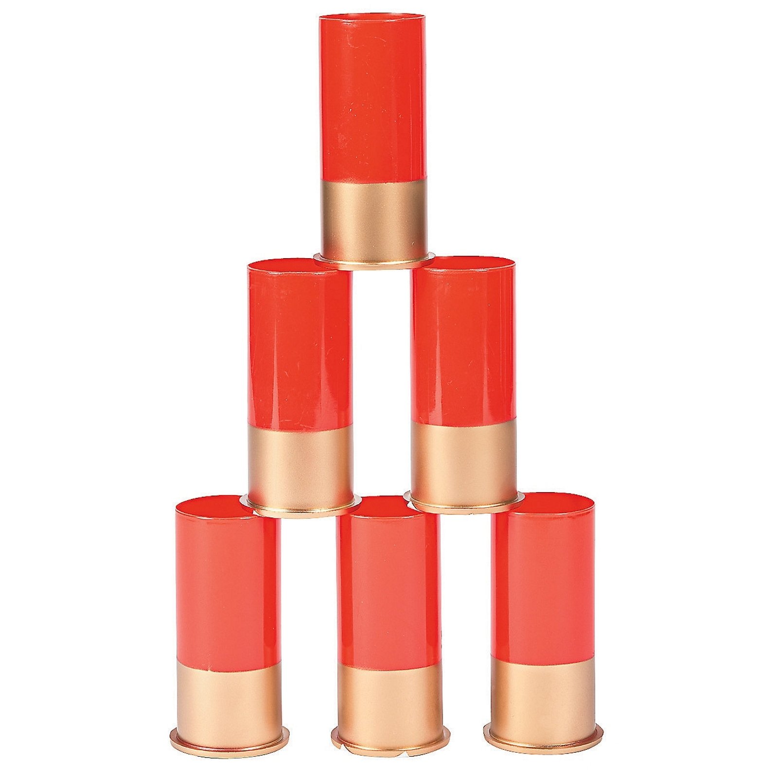Plastic Shell Casing Shot Glasses (Pack of 12)