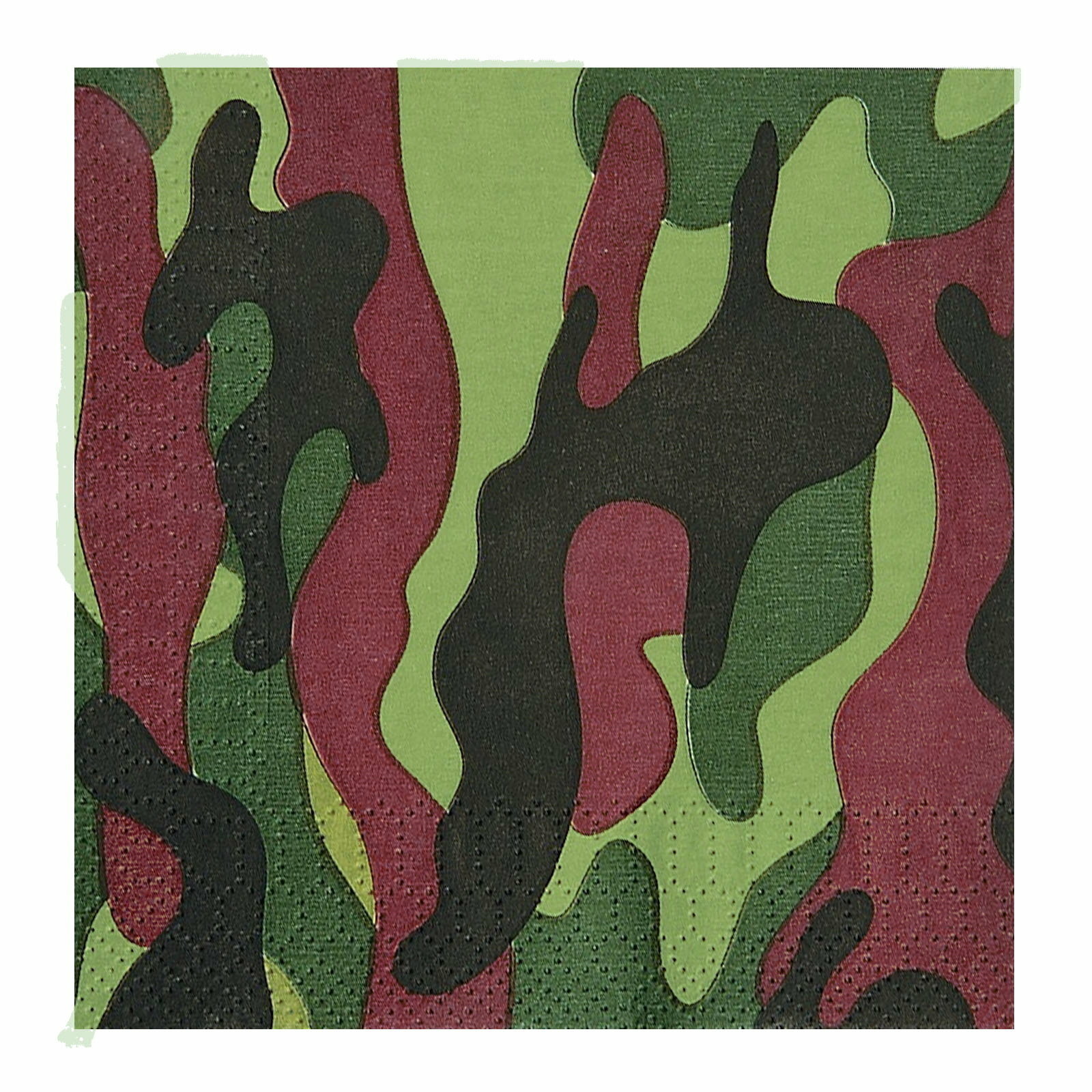 Army Party Small Napkins / Serviettes (Pack of 16)