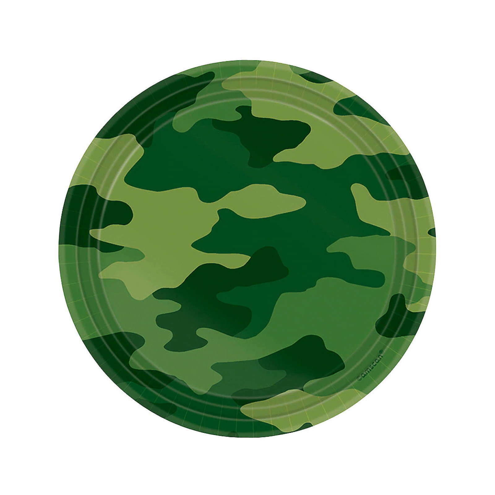 Camouflage Small Paper Plates (Pack of 8)