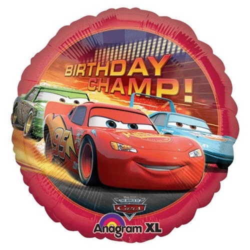 Cars Birthday Champ Helium Balloon