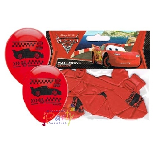 Cars Balloons (Pack of 6)