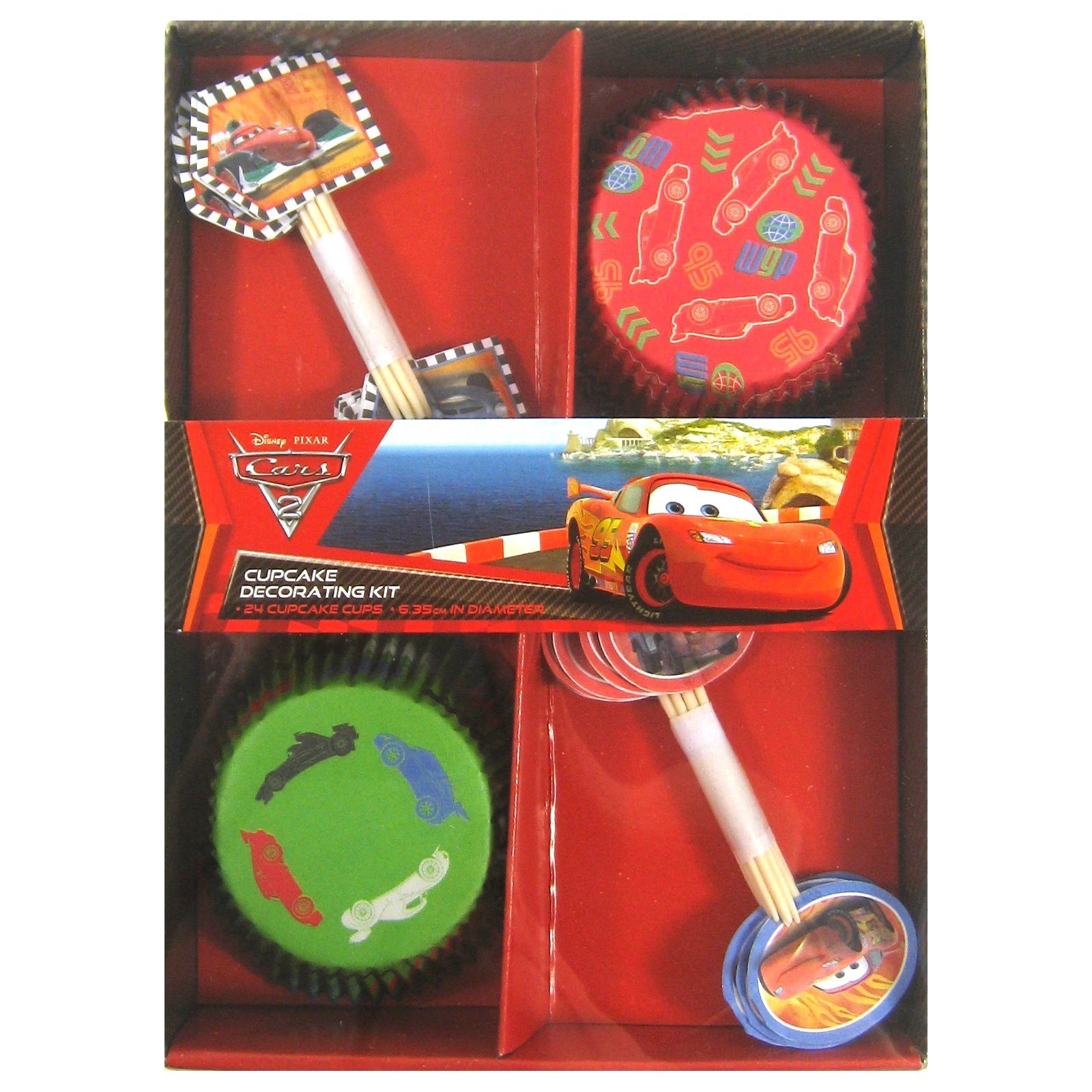 Cars Cupcake Decorating Kit (Set of 24)