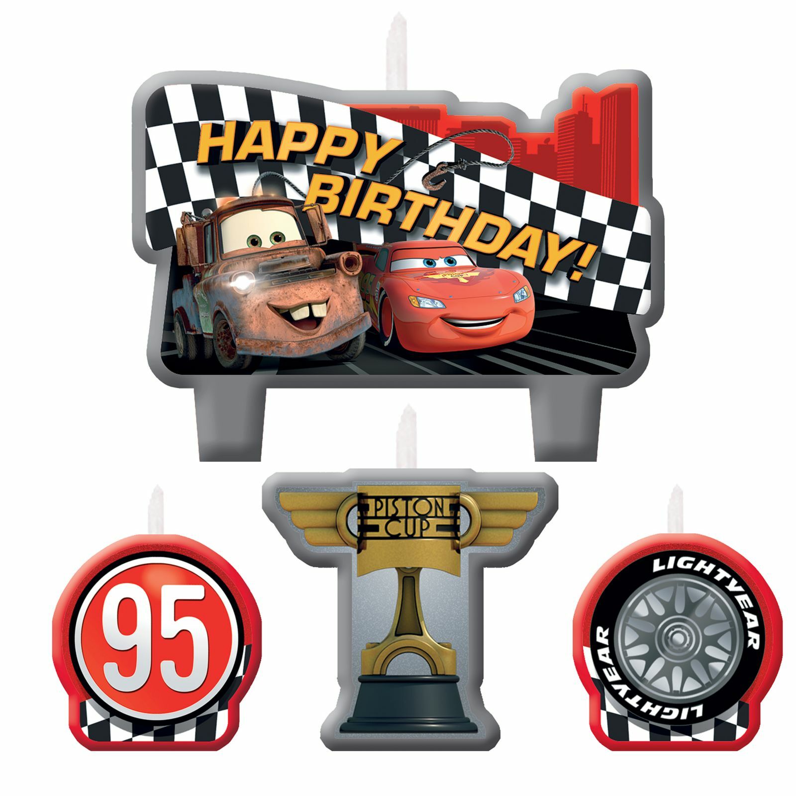 Cars Candles (Set of 4)