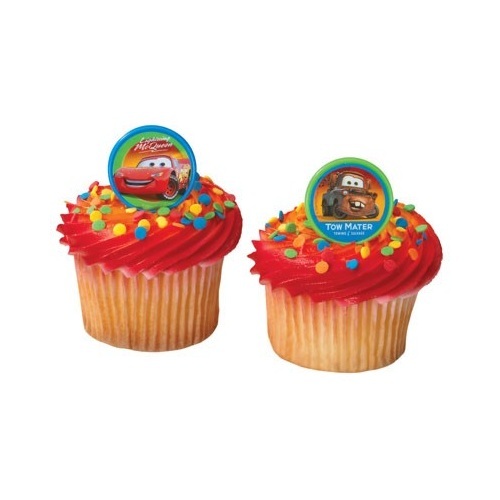Cars Cupcake Rings (Pack of 12)