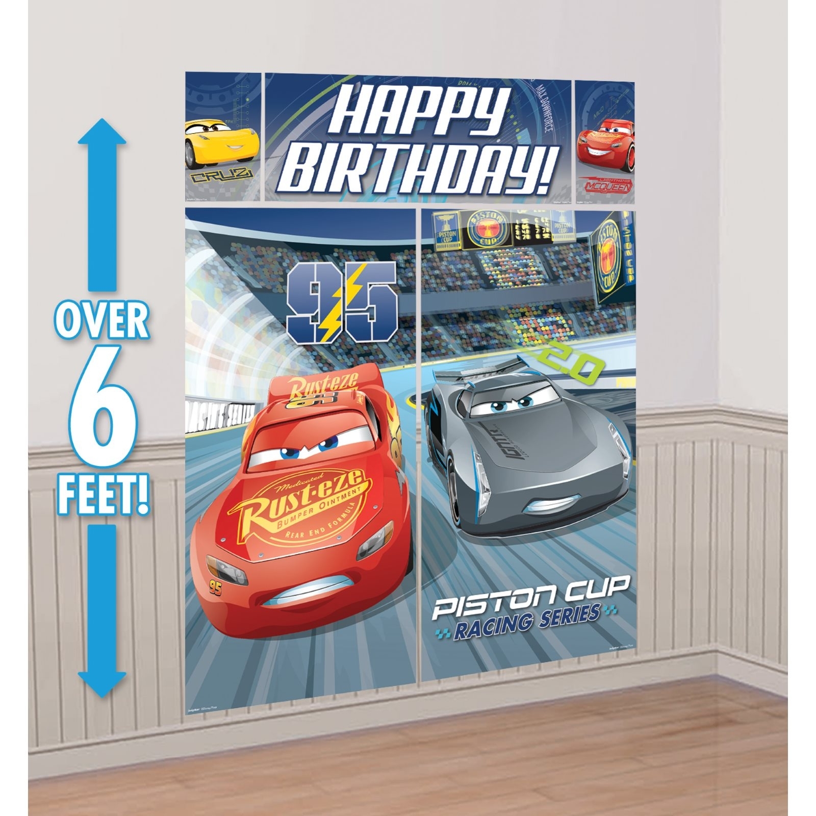 Cars 3 Wall Decorating Kit