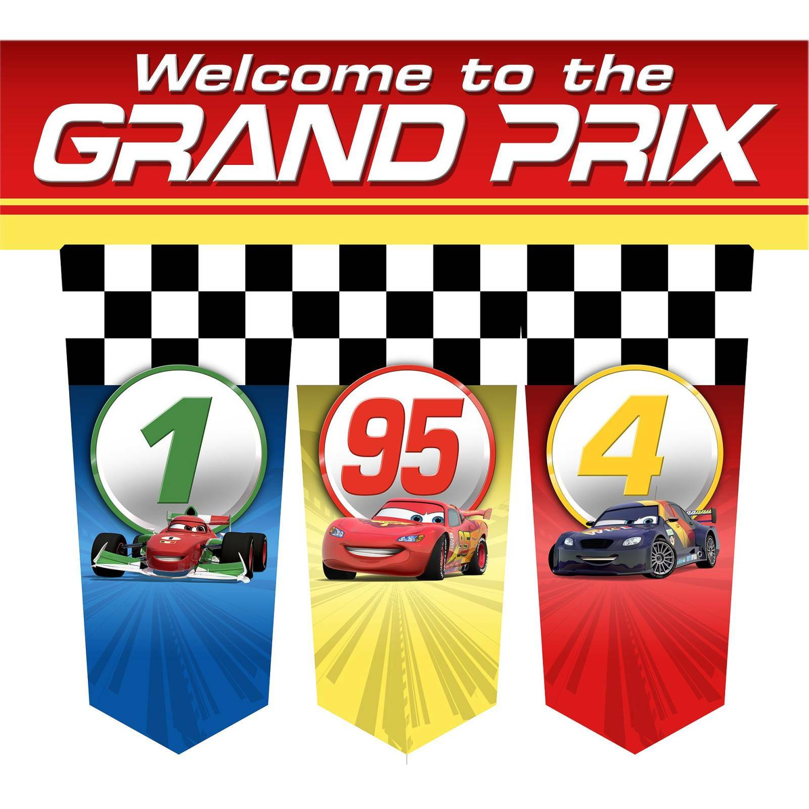Cars Dream Party Door Banner