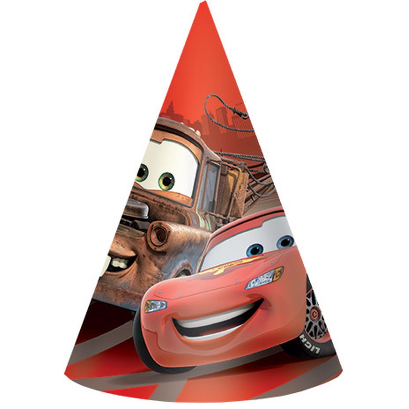 Cars Party Hats (Pack of 8)