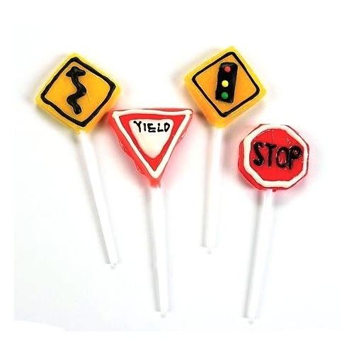 Street Sign Lollipops (Box of 12)