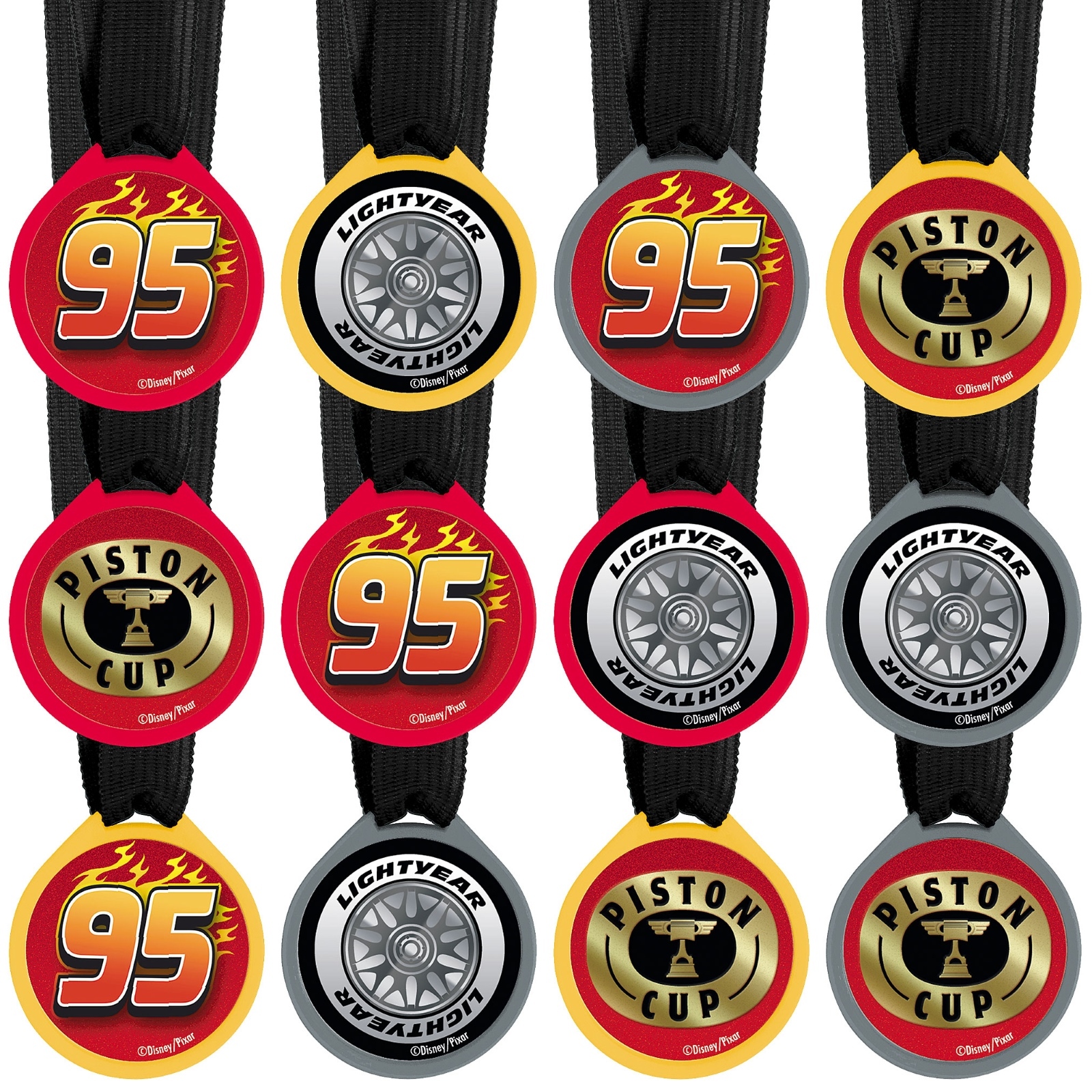 Cars Award Medals (Pack of 12)