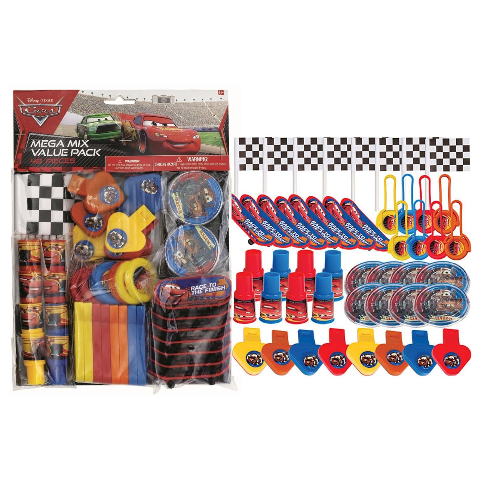 Cars 2 Mega Value Favour Pack (48 Pieces)