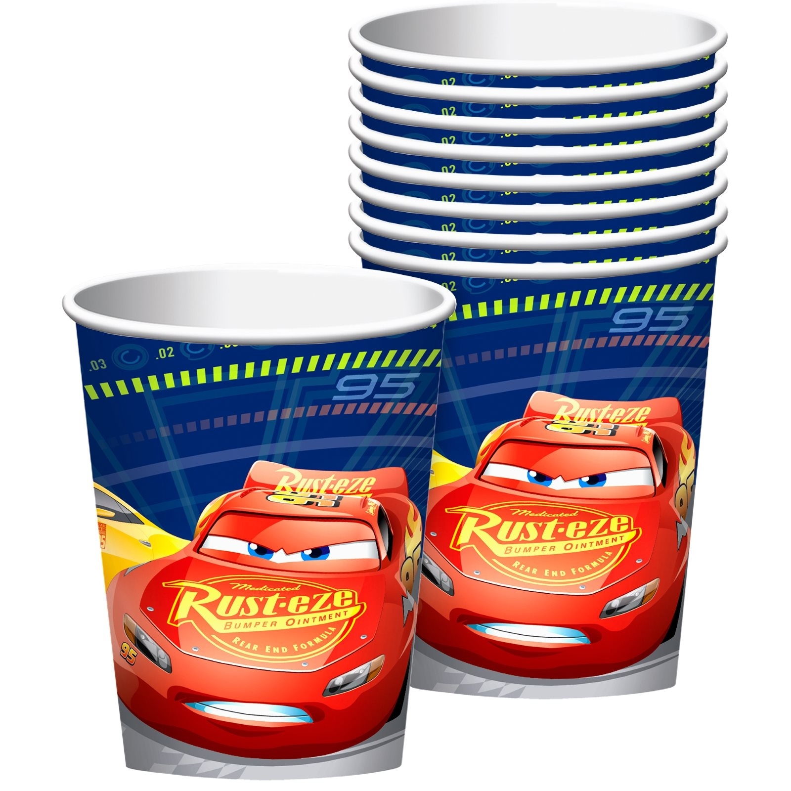 Cars 3 Paper Cups (Pack of 8)