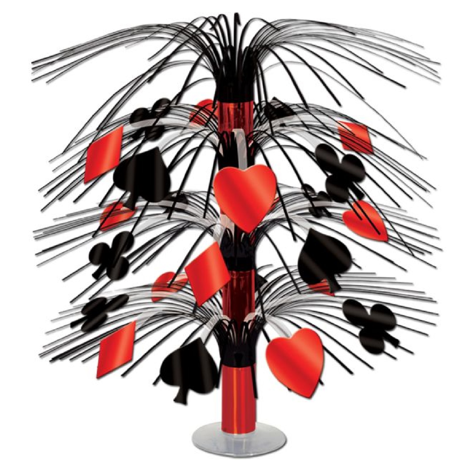 Casino Card Suit Cascade Centrepiece 