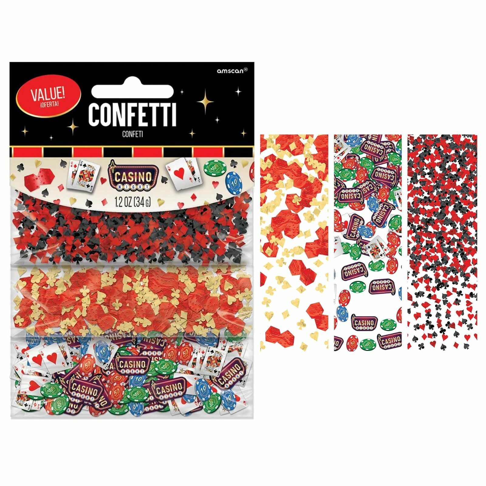 Roll the Dice Casino Confetti/Table Scatters