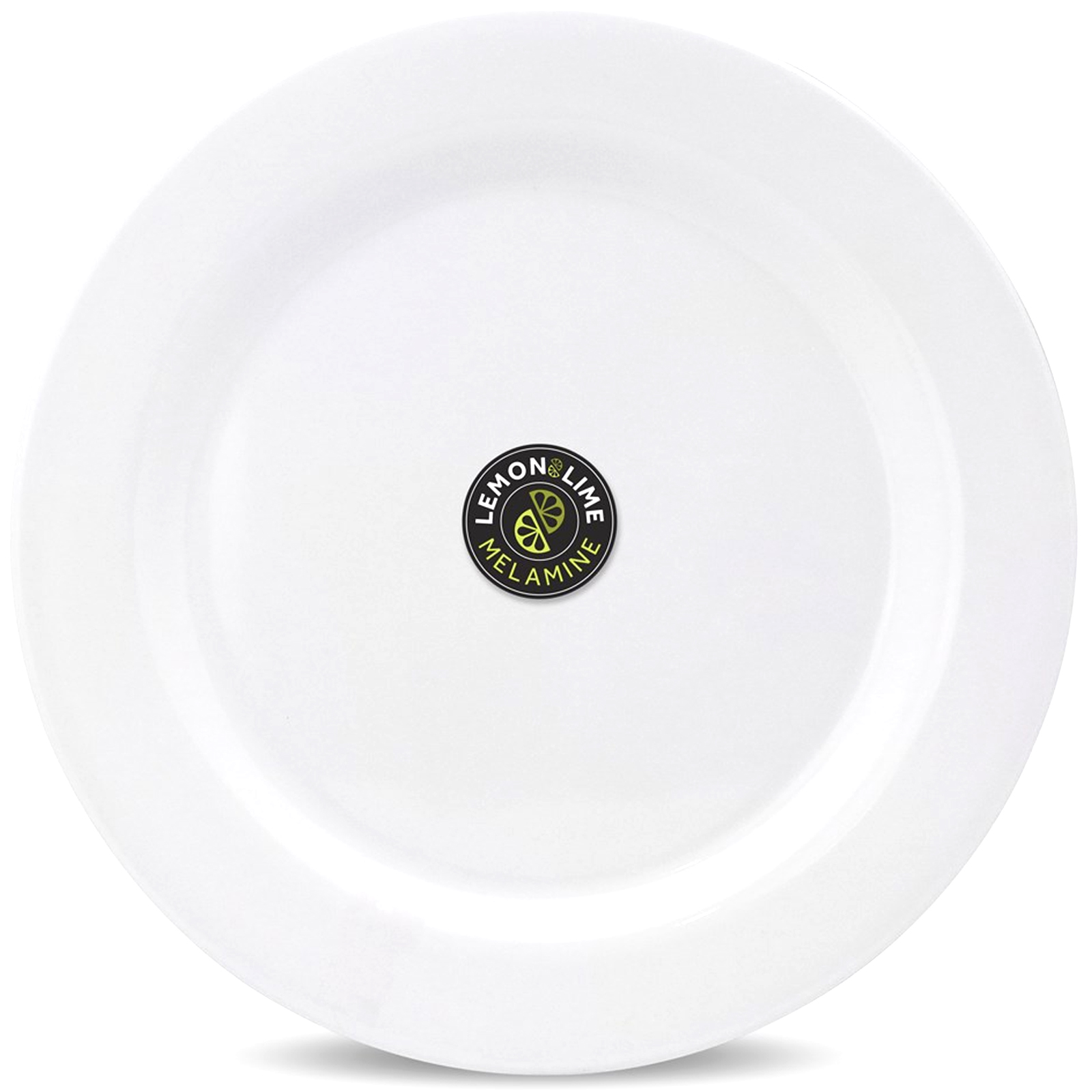 White Round Melamine Dinner Plate 27.5cm