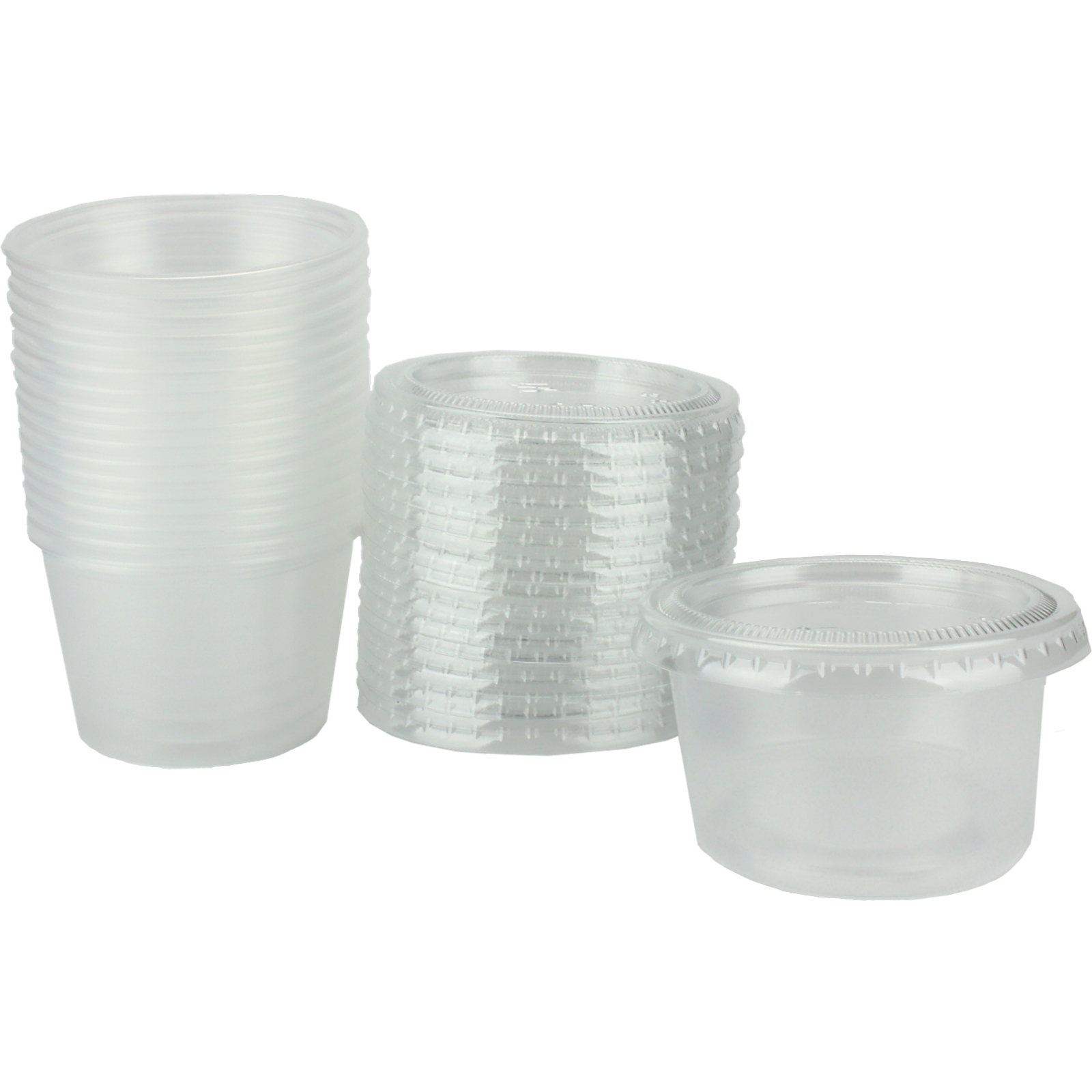 Reusable Sauce Containers With Lids 120ml (Pack of 10)