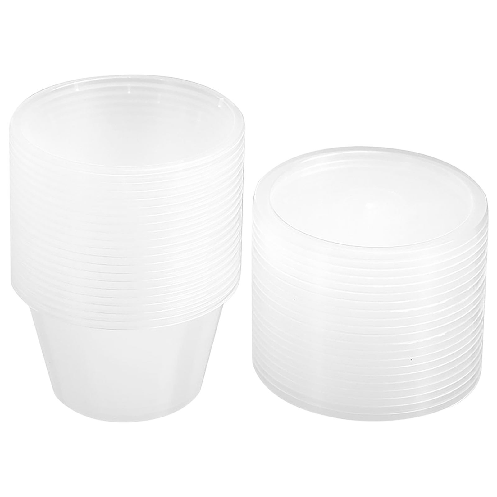 Reusable Sauce Containers with Lids 100ml (Pack of 20) 