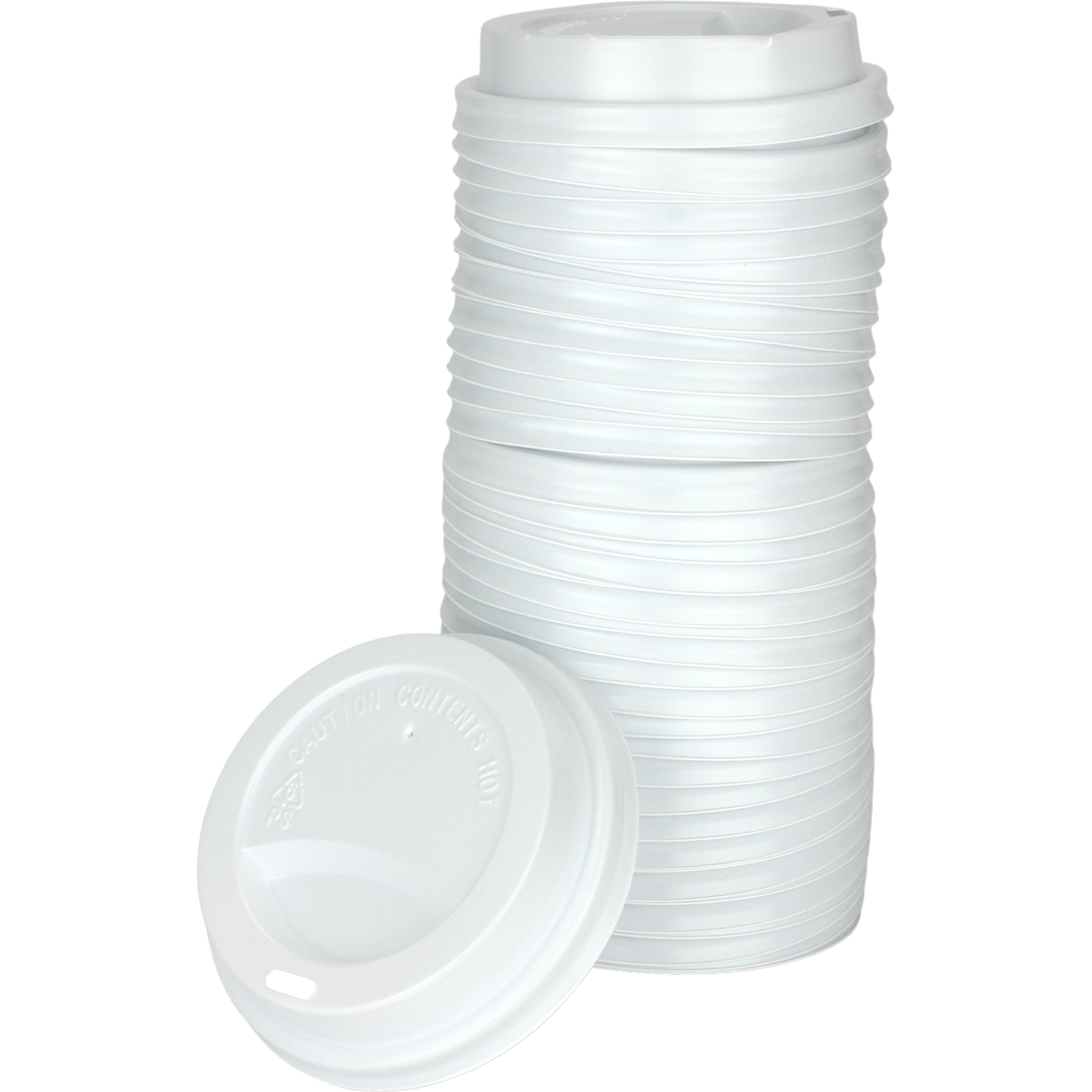 White Coffee Cup Lids for 354ml & 473ml Cups (Pack of 40)