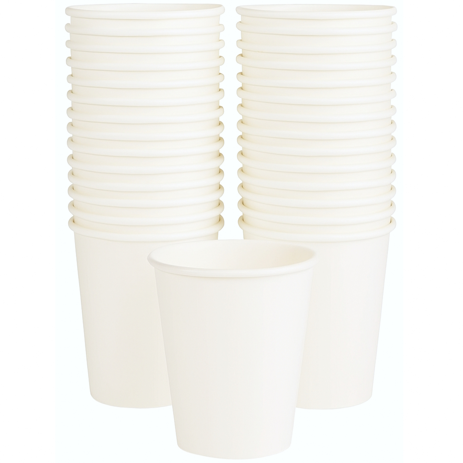 White Coffee Cups Single Wall 350ml (Pack of 50) 