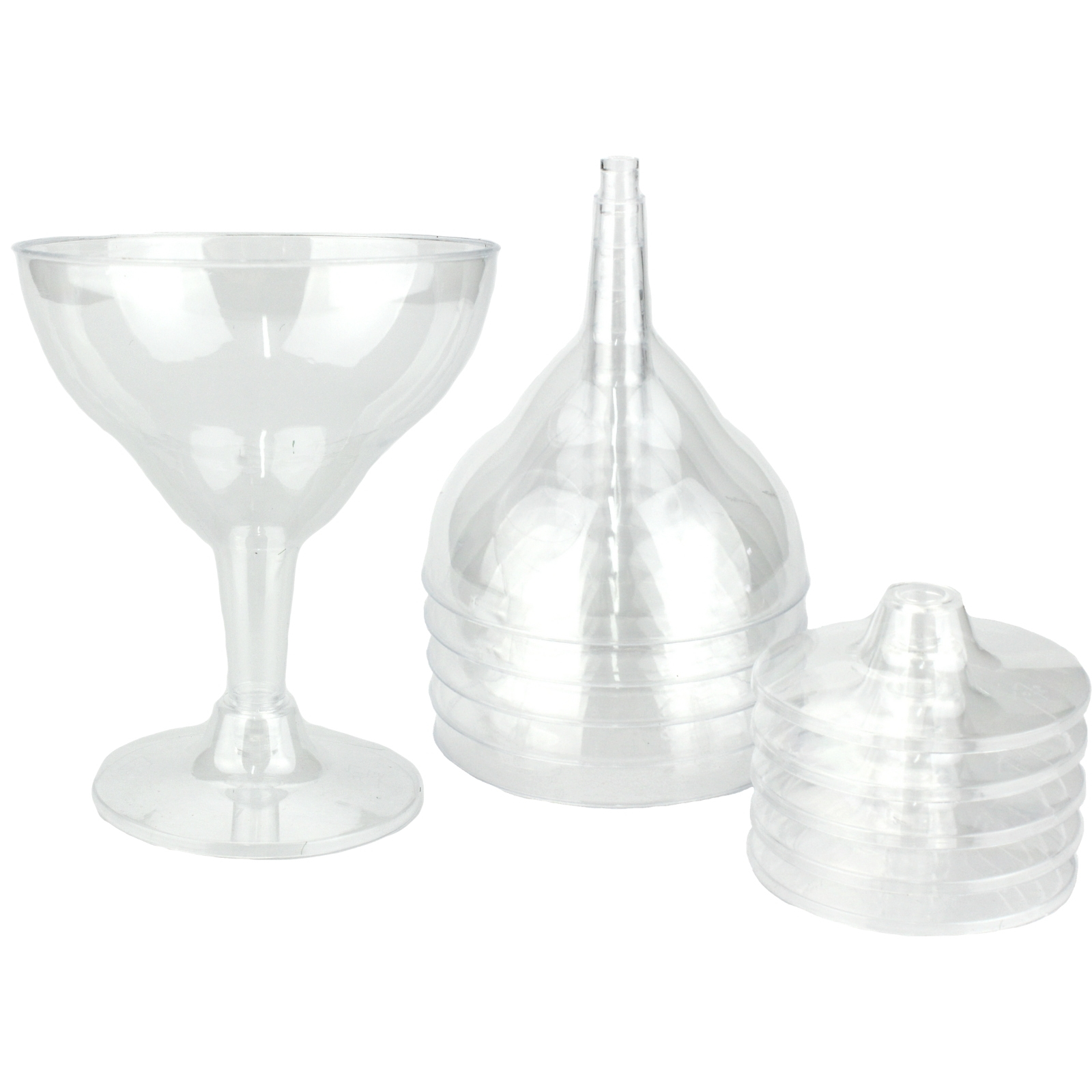 Plastic Cocktail Glasses (Pack of 6)