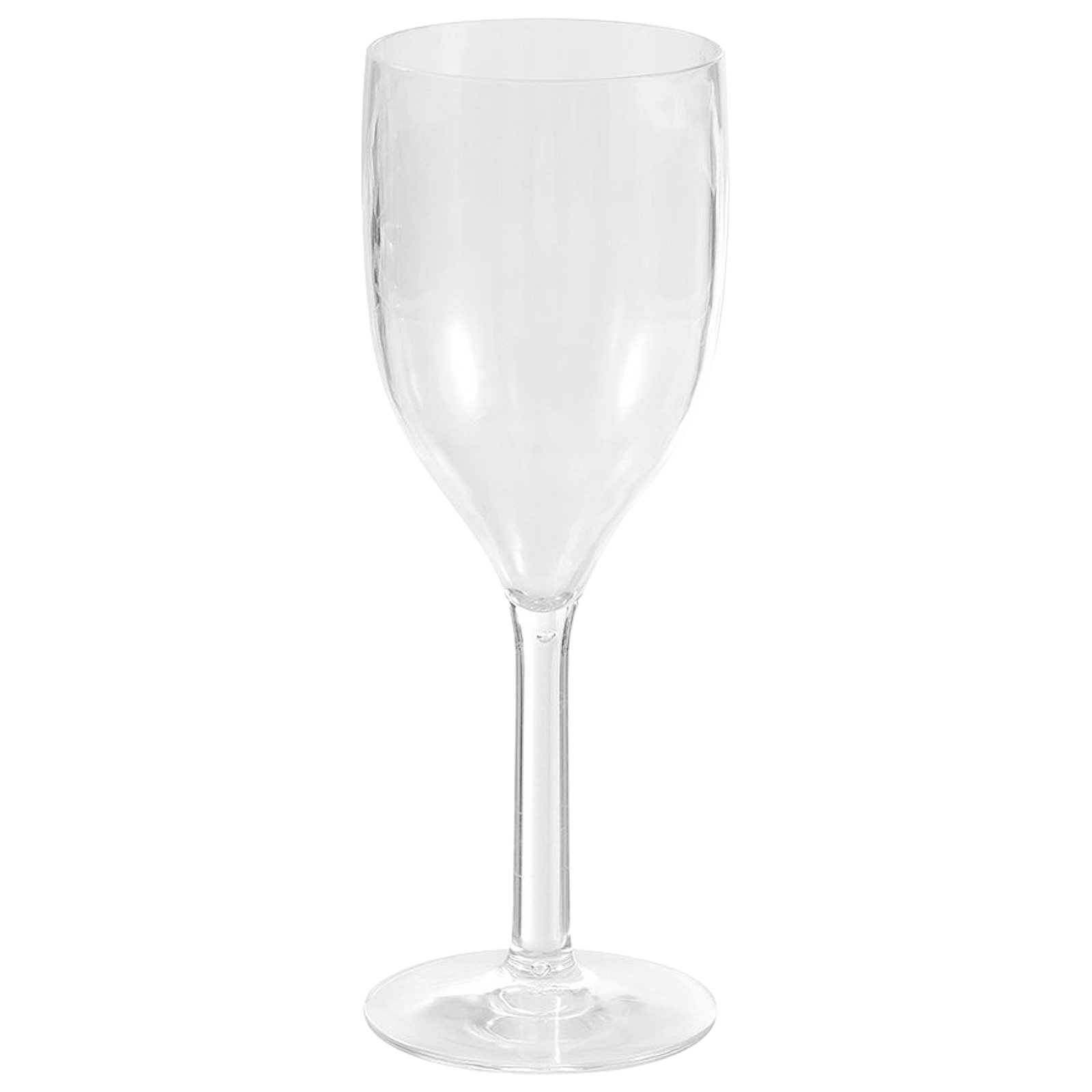 Clear Plastic Wine Glass 390ml