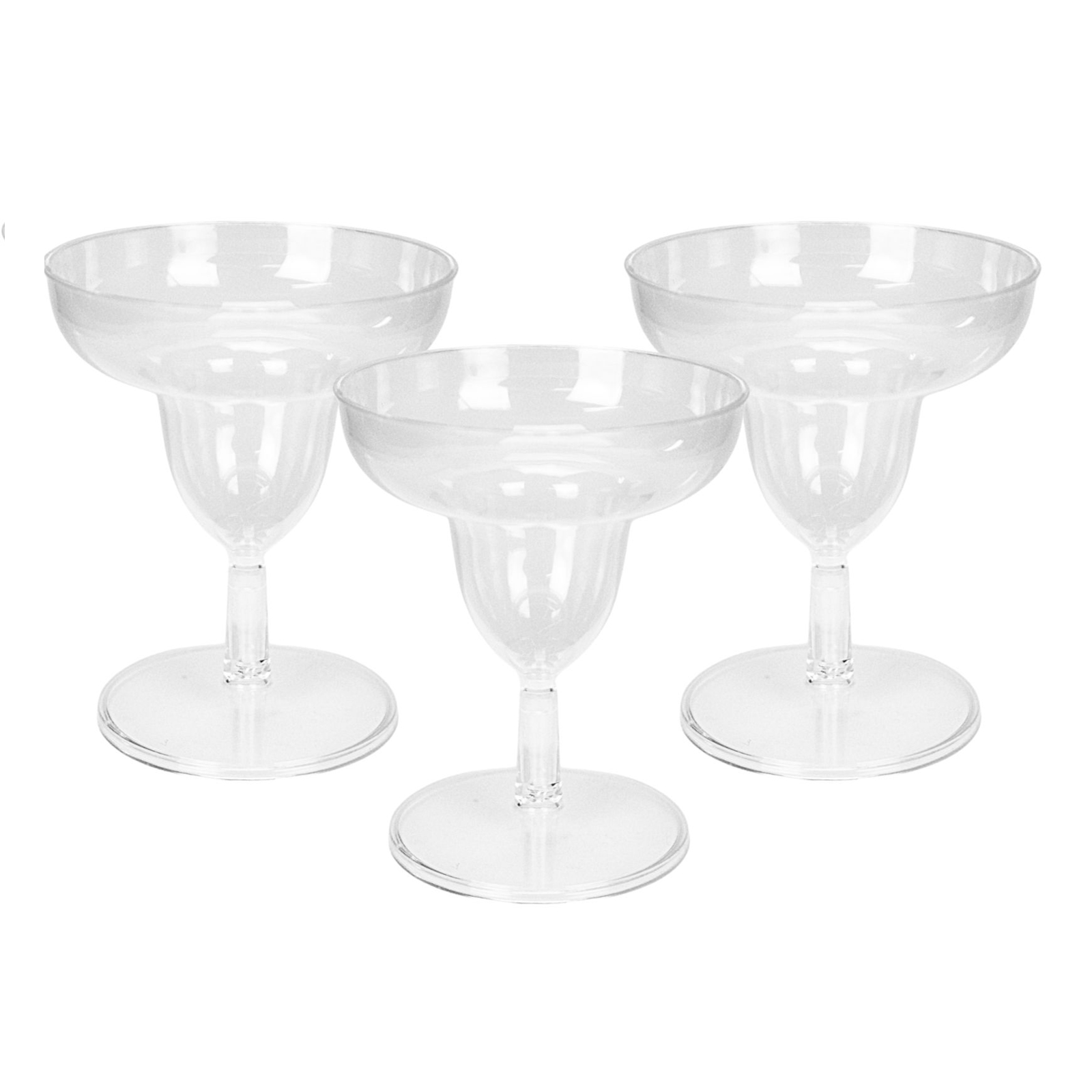 Mini Plastic Margarita Glasses (Pack of 12)