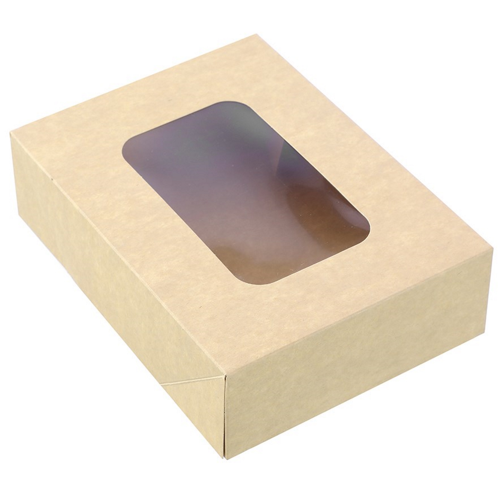 Eco Kraft Grazing Boxes with Lids 21.5cm x 16cm x 6cm (Pack of 5