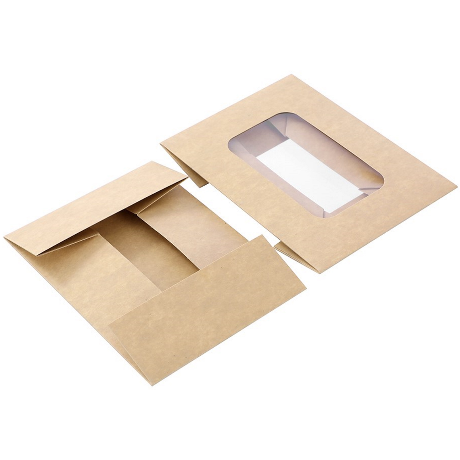 Eco Kraft Grazing Boxes with Lids 21.5cm x 16cm x 6cm (Pack of 5