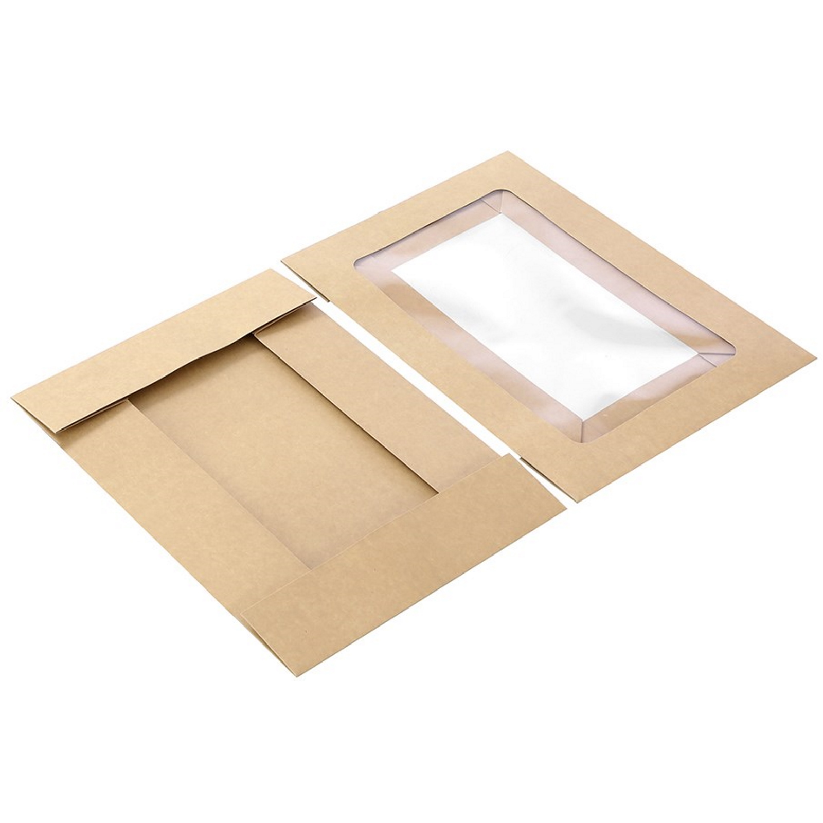 Eco Kraft Grazing Boxes with Lids 45cm x 31cm x 8cm (Pack of 2