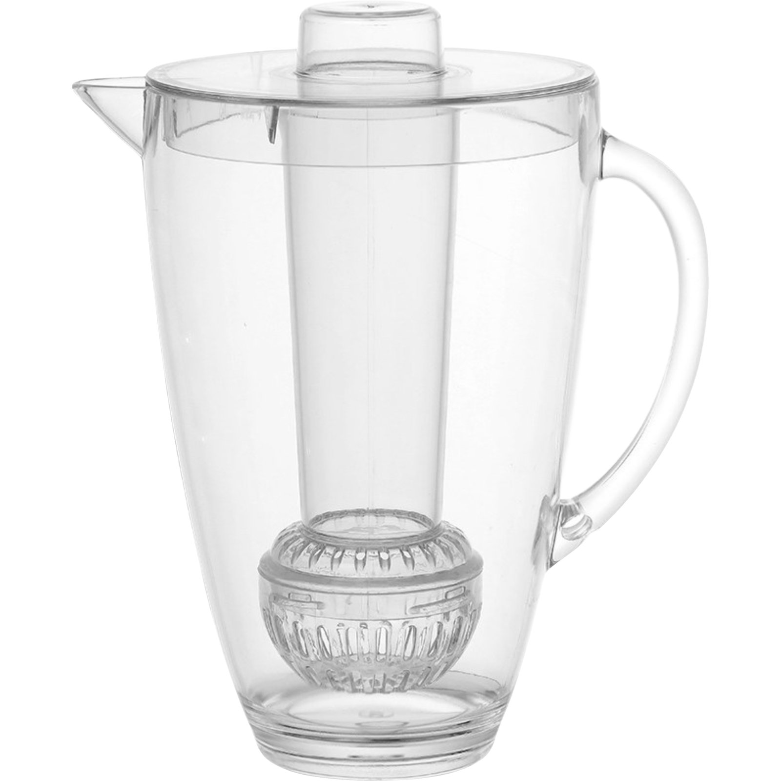 Lemon & Lime Crystal Chilled Pitcher With Ice Holder & Infuser