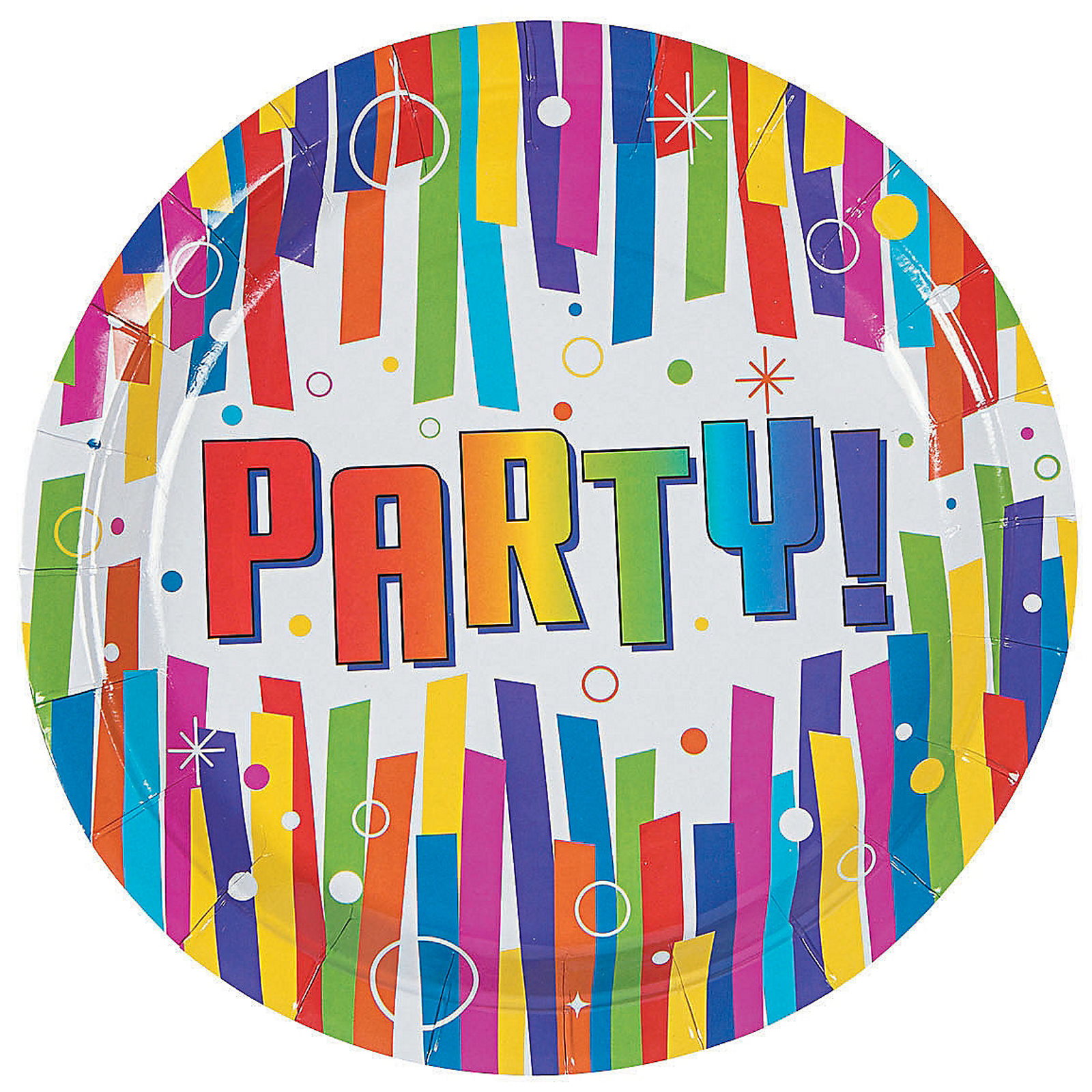 Bulk Bright Party Paper Large Plates (Pack of 250)