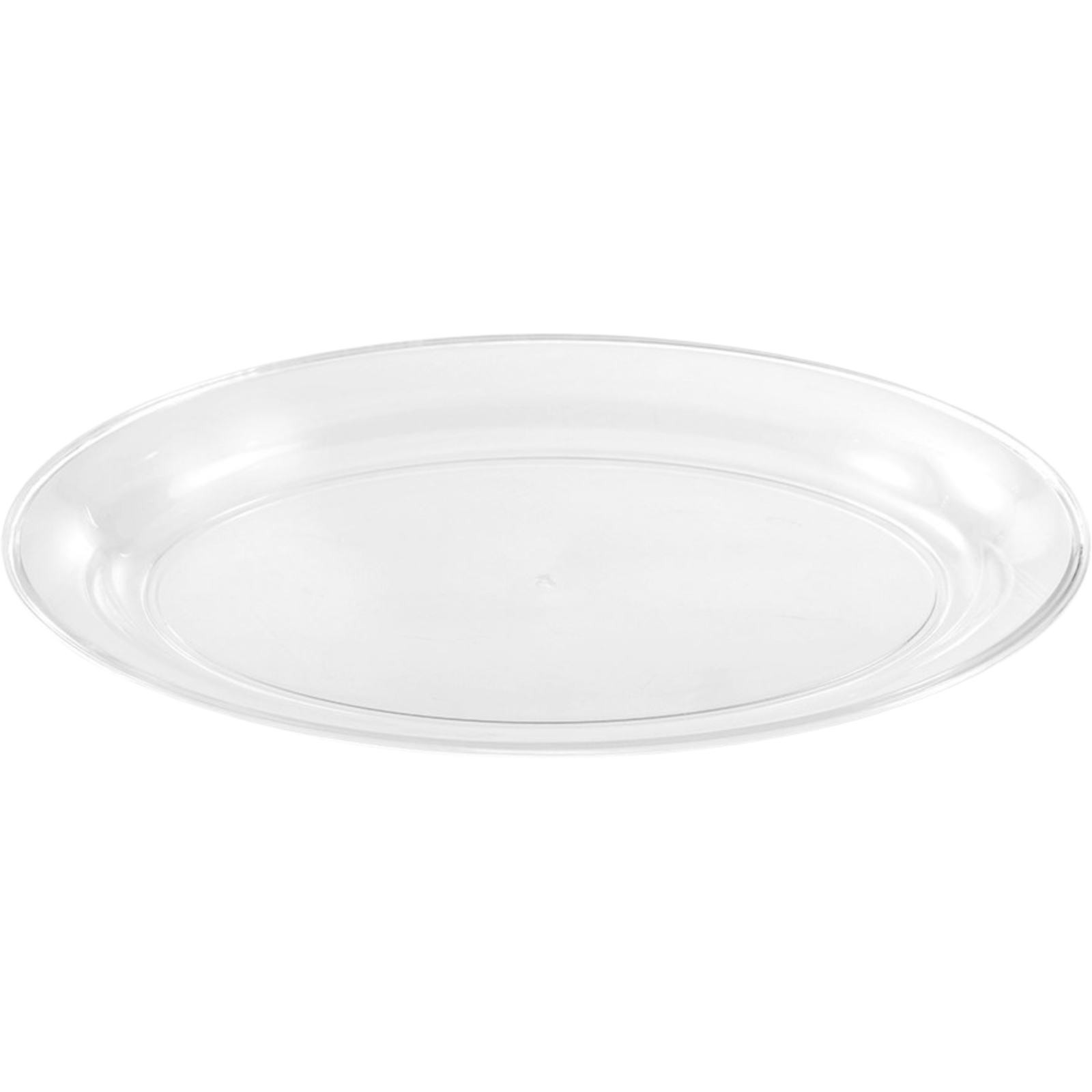 Clear Oval Serving Platter 39cm