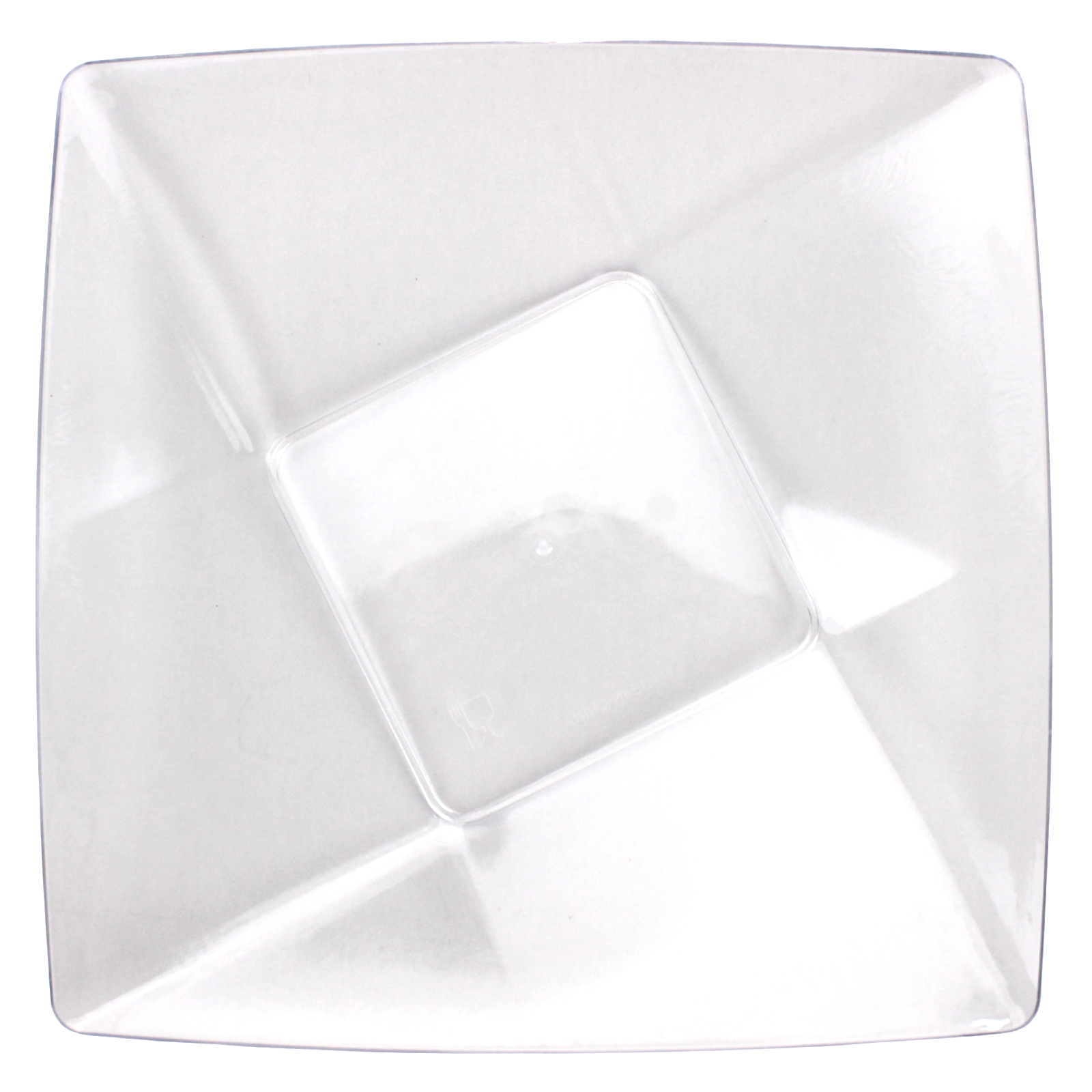 Clear Square Serving Plates 21.5cm (Pack of 2) 