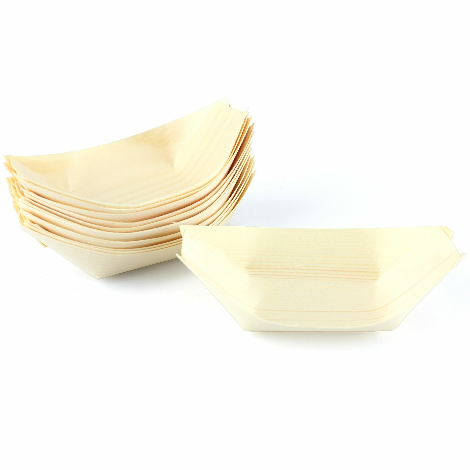 Wooden Boats 13cm x 8.5cm (Pack of 10)
