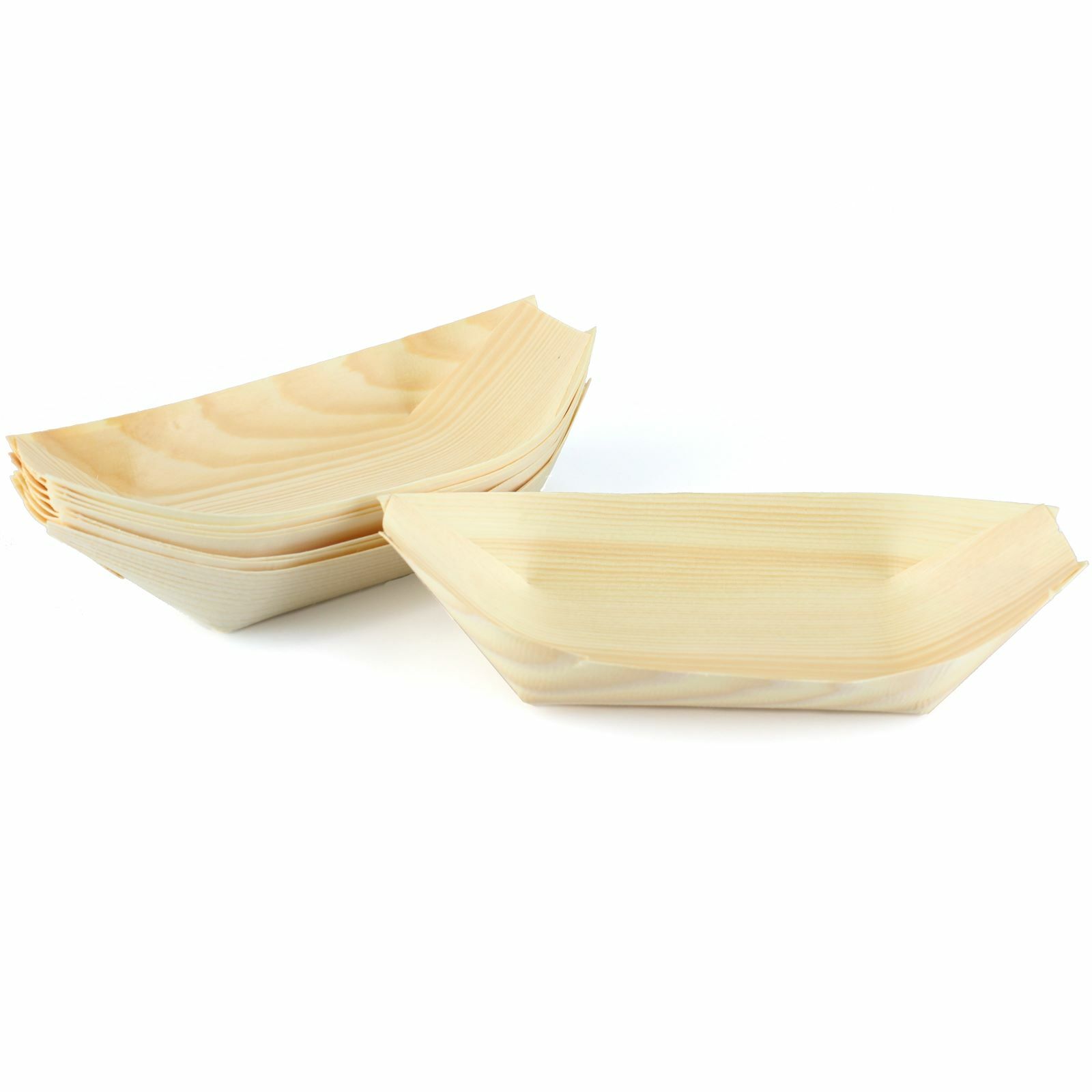 Wooden Boats 18.5cm x 9.5cm (Pack of 8)