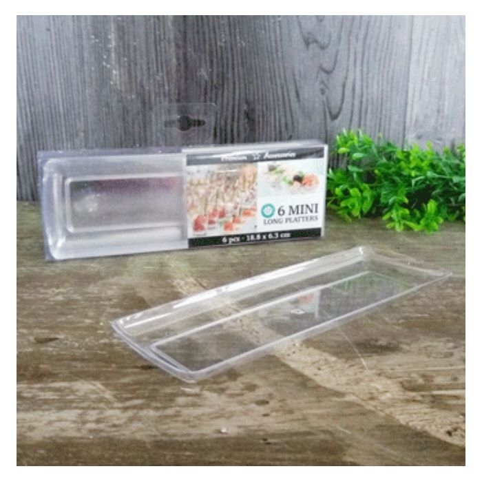 Mini Long Rectangular Platters (Pack of 6)