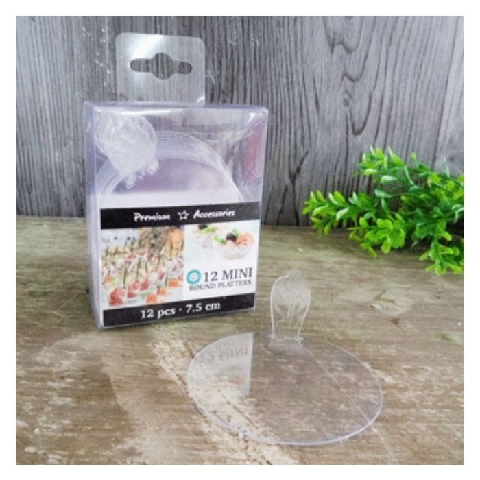 Mini Round Platters (Pack of 12)