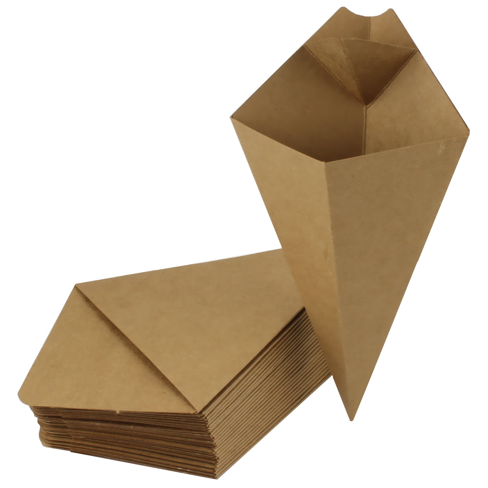Brown Kraft Snack Cones (Pack of 25)