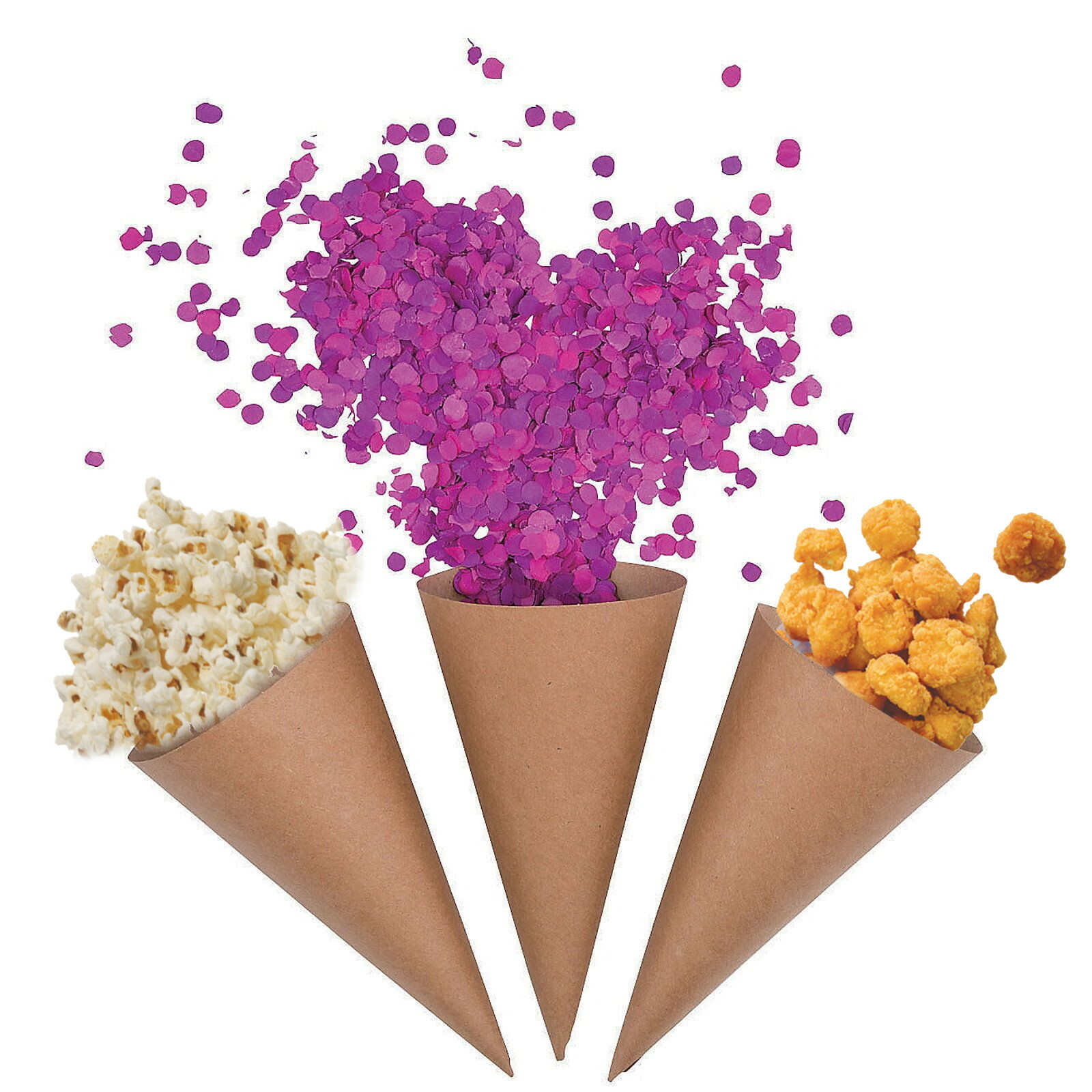 Kraft Paper Cones (Pack of 50)