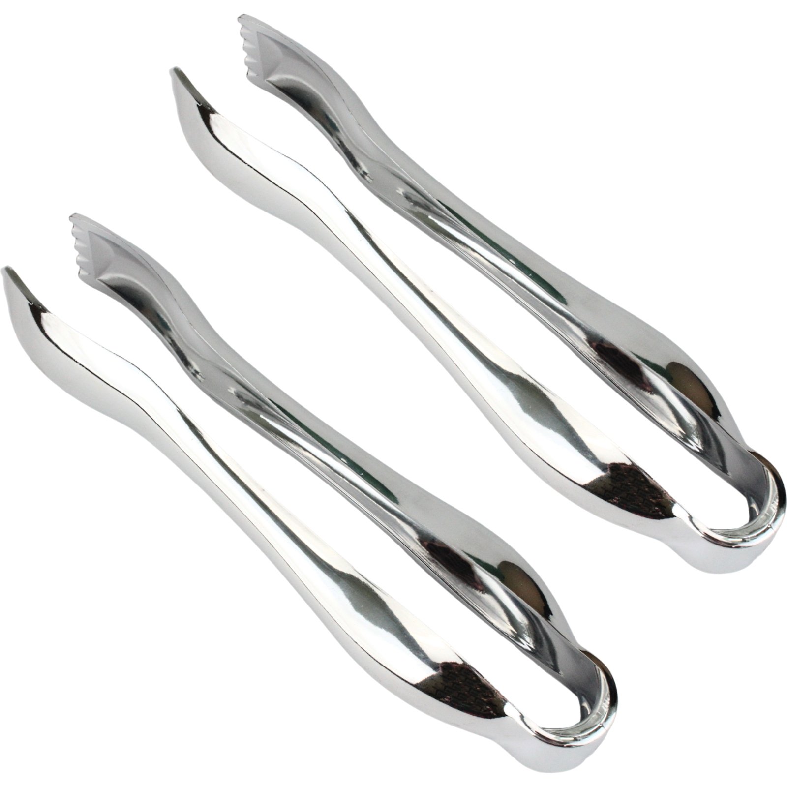 Silver Reusable Salad Tongs 22cm (Pack of 2)